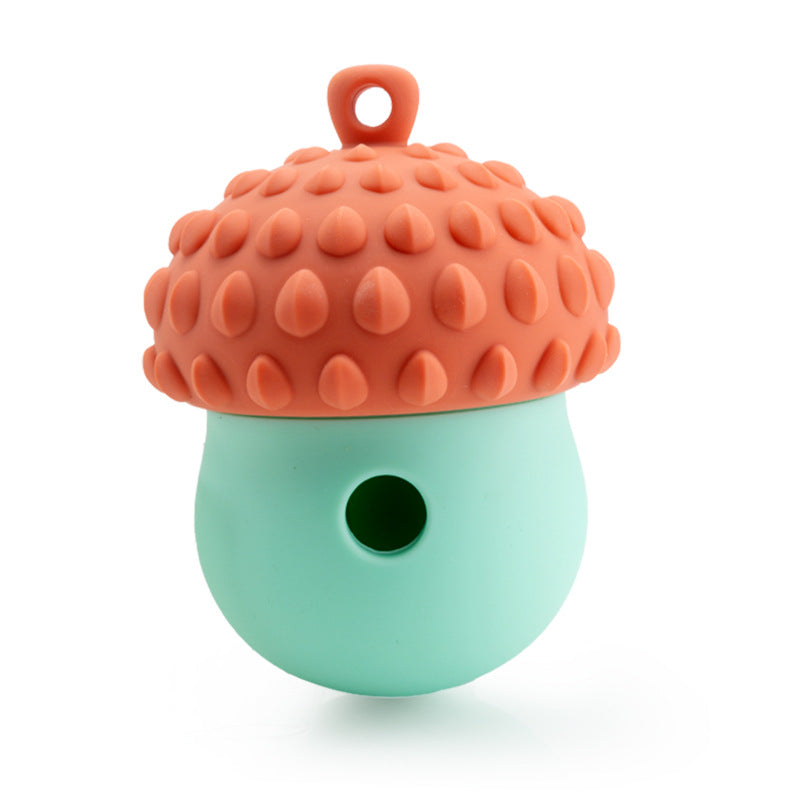 Cross-border new silicone pet slow food toys, pet educational leaks, cat and dog universal gnawing and soothing toys