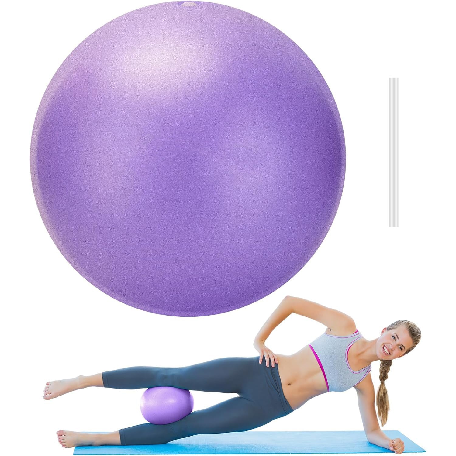 Yoga pelvic floor muscle ball 25cm Pilates ball, pregnant women pelvic floor muscle exercise postpartum recovery training fitness ball