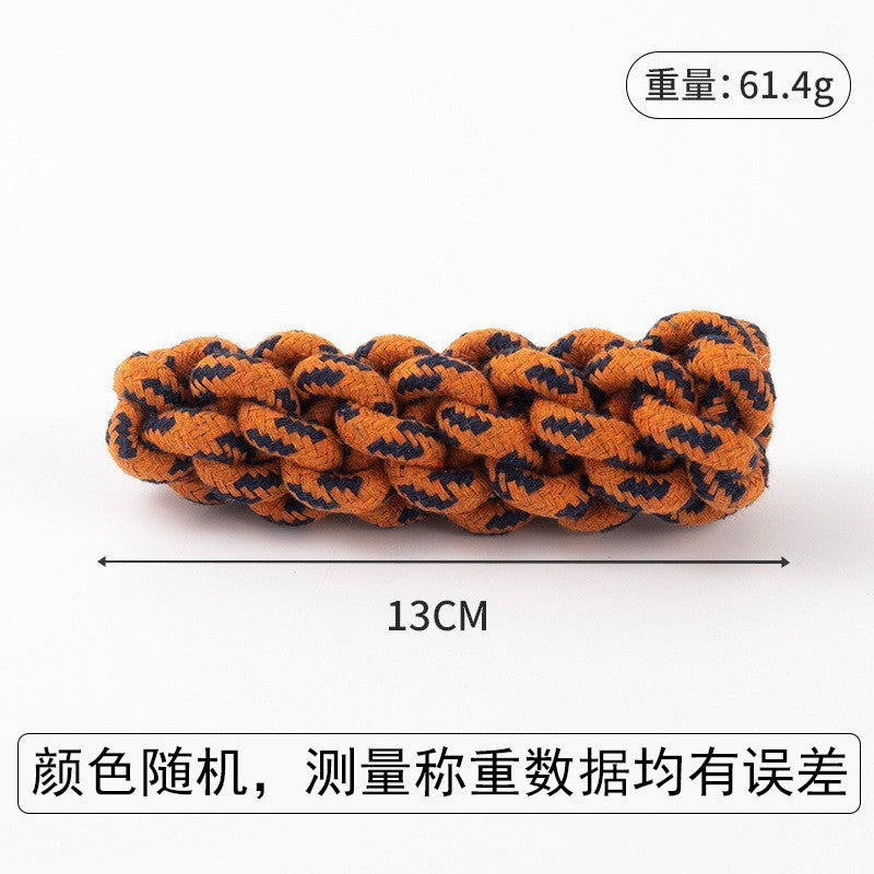 Pet Products Bite-resistant Cotton Rope Toys Grinding Teeth Cleansing Rope Knot Ball Cat Dog Bite Rope Teddy Small Dog Toys Wholesale
