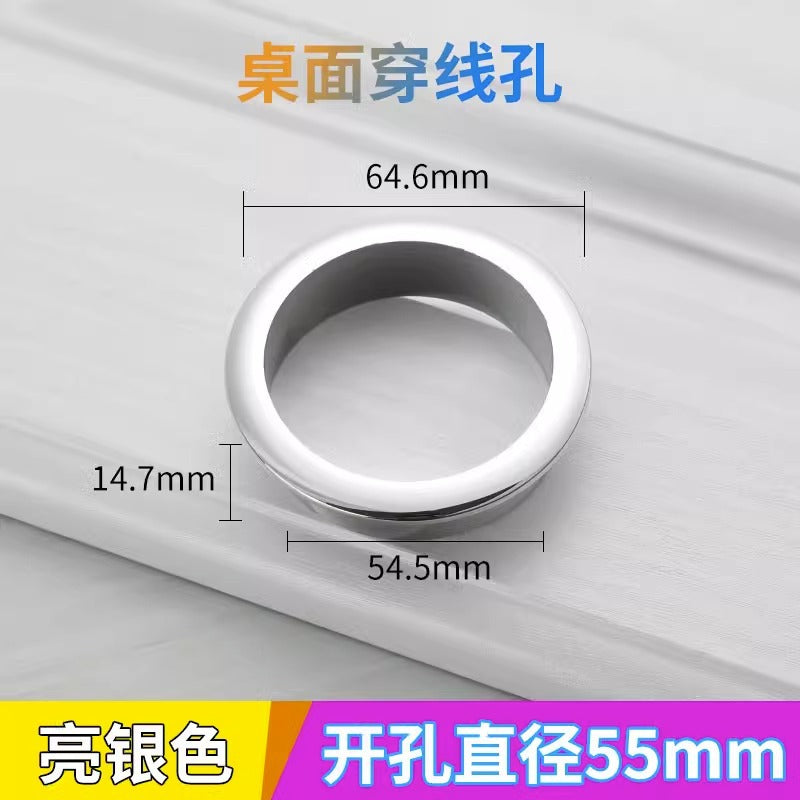 Computer Desktop Desk Threading Hole Cover Desk Face Hole Threading Wire Box Opening Hole Cover Round Decorative Ring