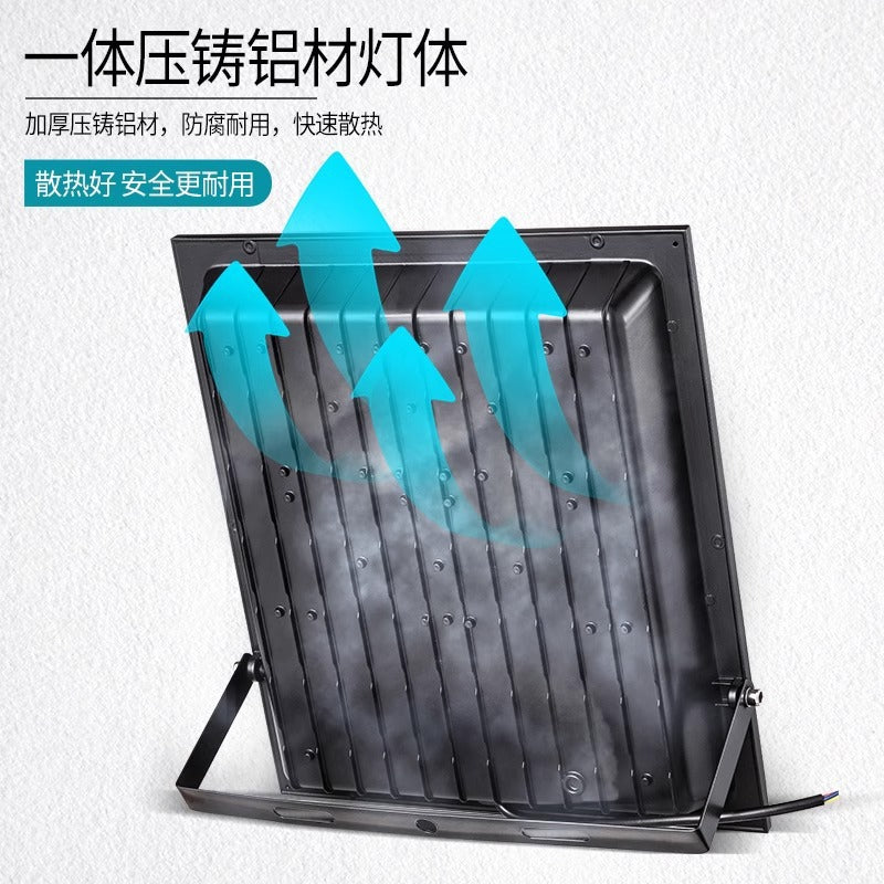 Yaming outdoor floodlight outdoor waterproof strong light LED lighting super bright construction site workshop searchlight