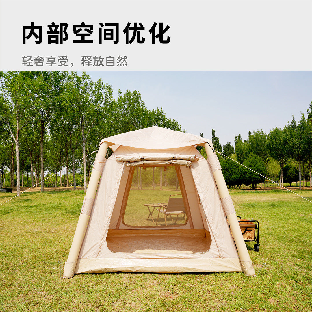 Quick Open Free Installation Inflatable Tent Outdoor Portable Folding Camping Overnight Rainproof Thickened Camping Equipment Wholesale