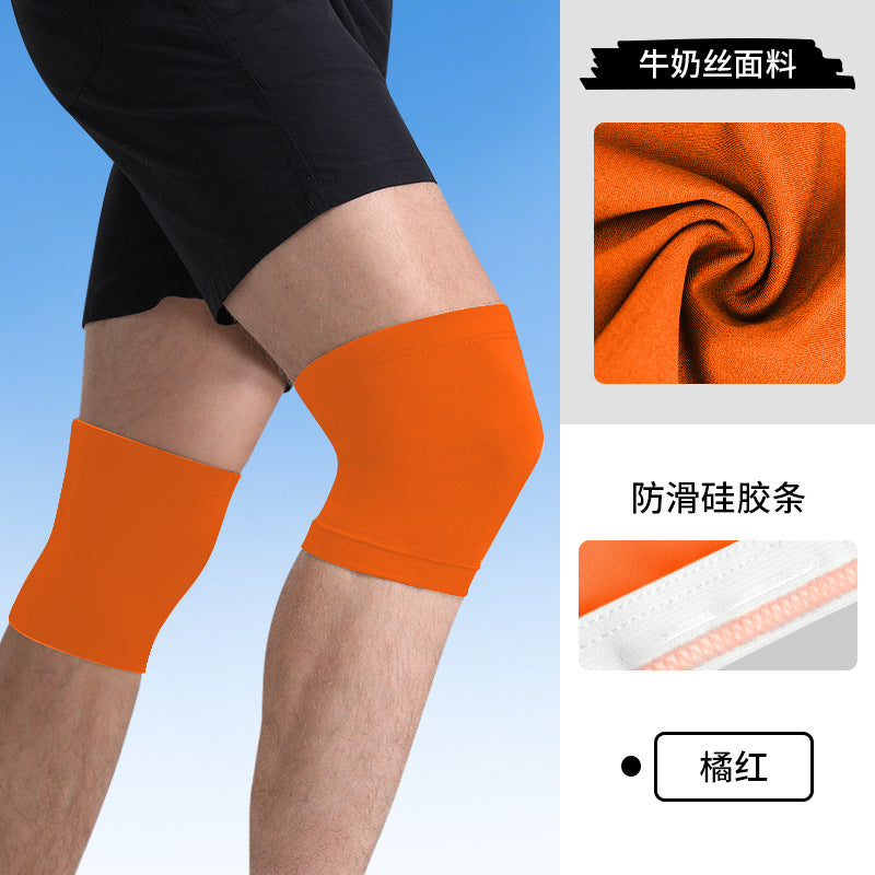 Basketball Knee Pads Large Size UV Protection Motorcycle Riding Leg Pads Equipment Non-slip Silicone Knee Joint Protectors