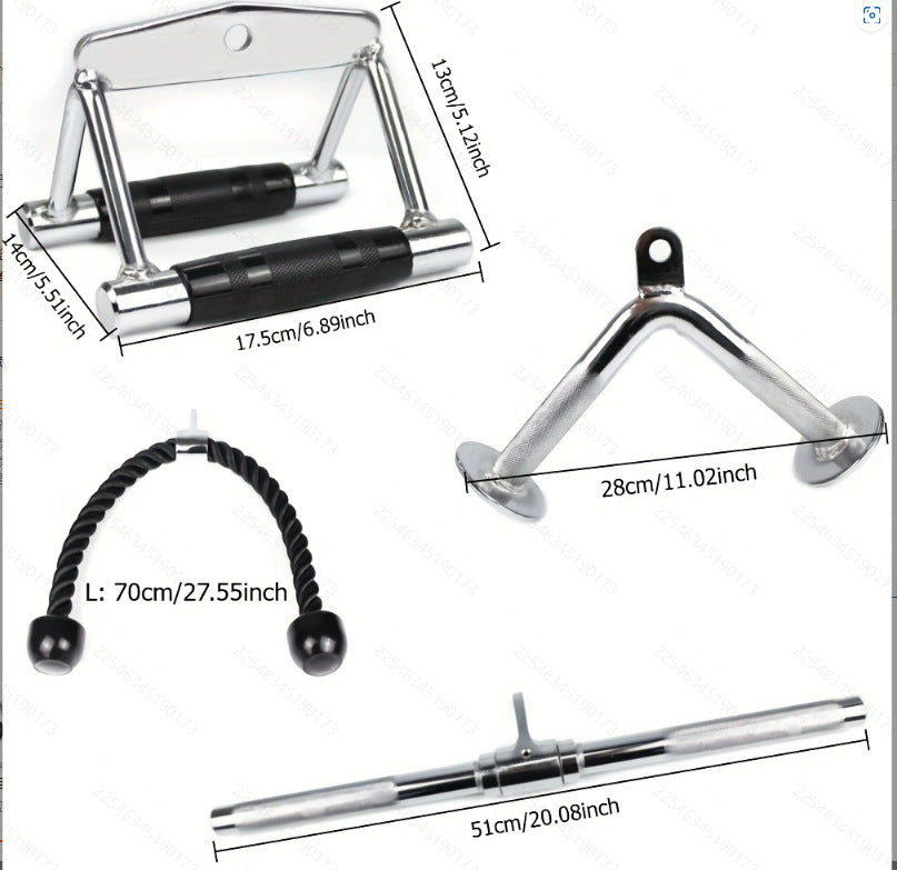 High pull-down rod pull back rod, sitting rowing handle strength training equipment, big flying bird fitness equipment accessories