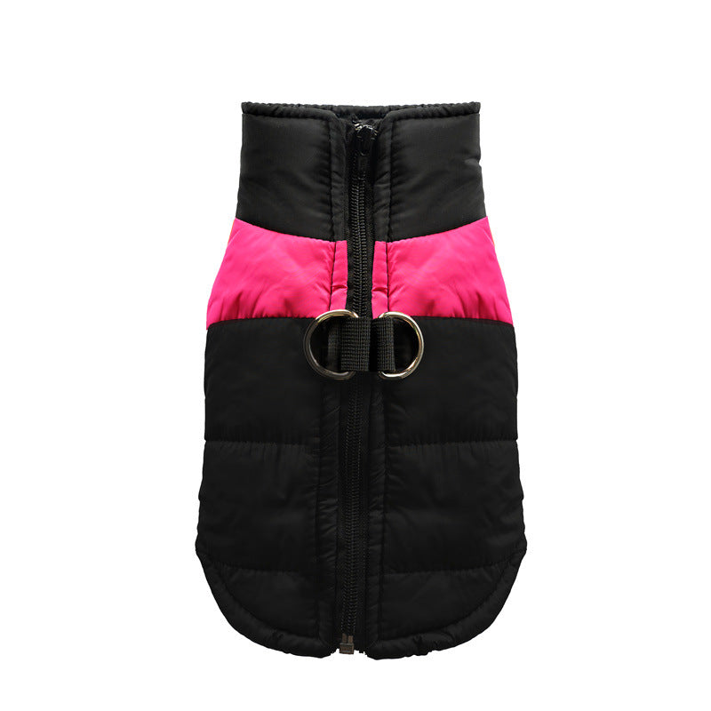 Autumn and winter thickened warm dog cotton vest pet cat dog medium and large dog clothes cat clothing wholesale