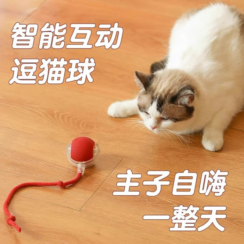 Cat toys automatically tease cat balls from hi to relieve boredom, intelligent cat teasing sticks consume physical strength, chug balls, electric dog teasing balls