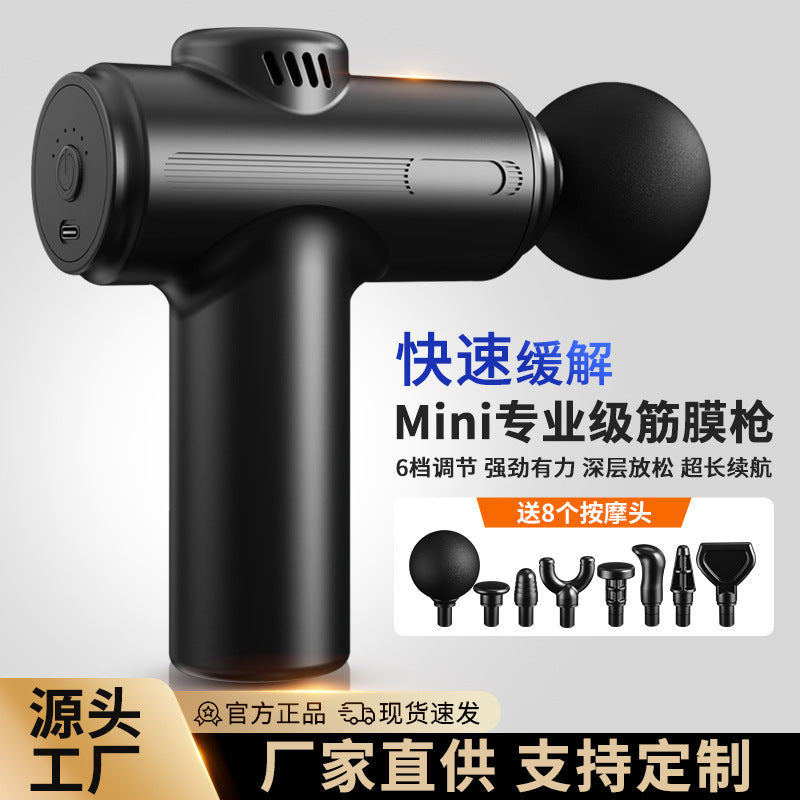 Cross-border fascia gun muscle relaxation massager for men and women mini small professional mini neck gun to relax muscles