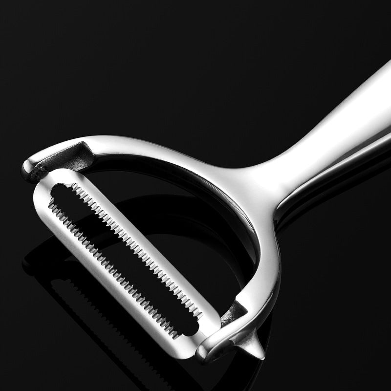 Peeling knife 304 stainless steel kitchen melon planer fruit peeler zinc alloy peeling knife scraping knife tool labor saving