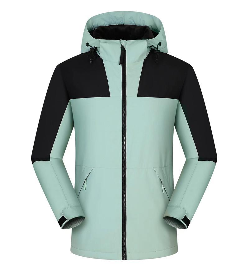 Jacket custom embroidery printed logo outdoor windproof waterproof autumn and winter stand-up collar sportswear group work clothes