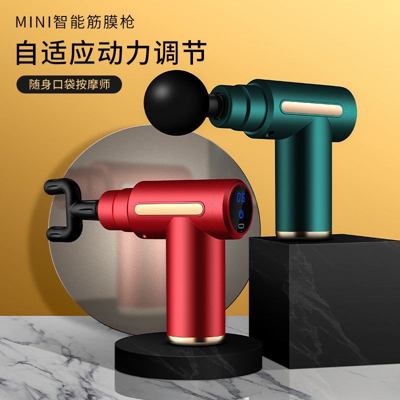 Cross-border mini massager, fascia gun, rechargeable fascia + direct supply, muscle fitness, neck gun, electric vibrator.