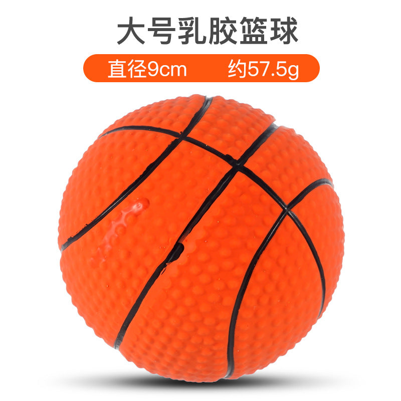 Wholesale Pet Latex Toys Filled Cotton Latex Rugby Football Volleyball Sound Dog Toys Pet Toys