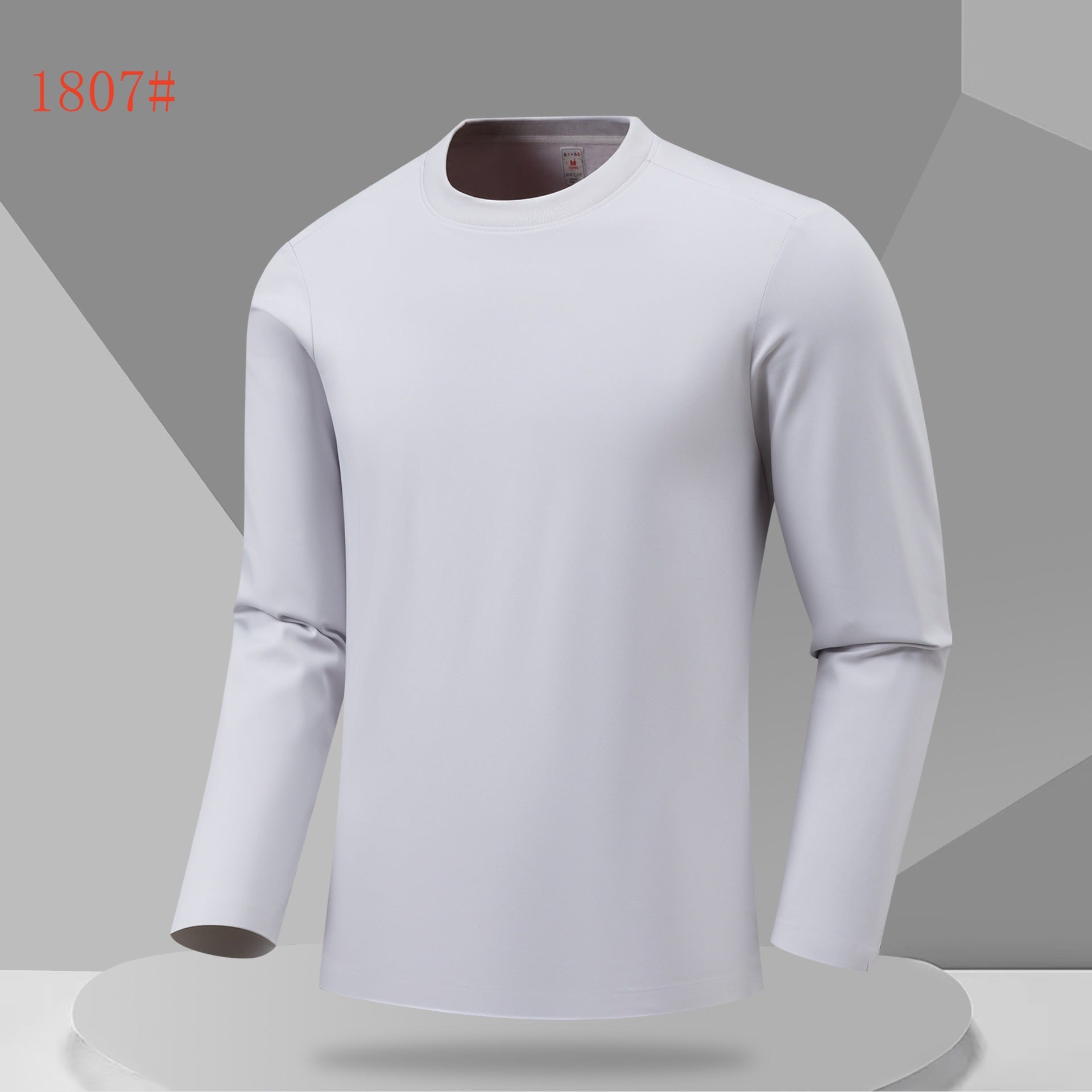 Outdoor running fitness sportswear moisture-absorbing quick-drying bottoming top men's and women's casual slim-fit crew neck long-sleeved t-shirt