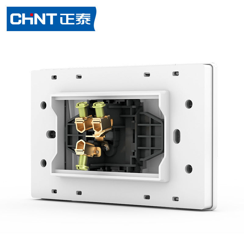Chint Electric 118 type 5C white household 3 holes 5 holes 16a air conditioner socket with switch module usb plug