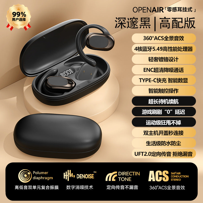 Voice of Berlin 2025 new bone conduction sports wireless bluetooth headset non-in-ear ear noise reduction long battery life