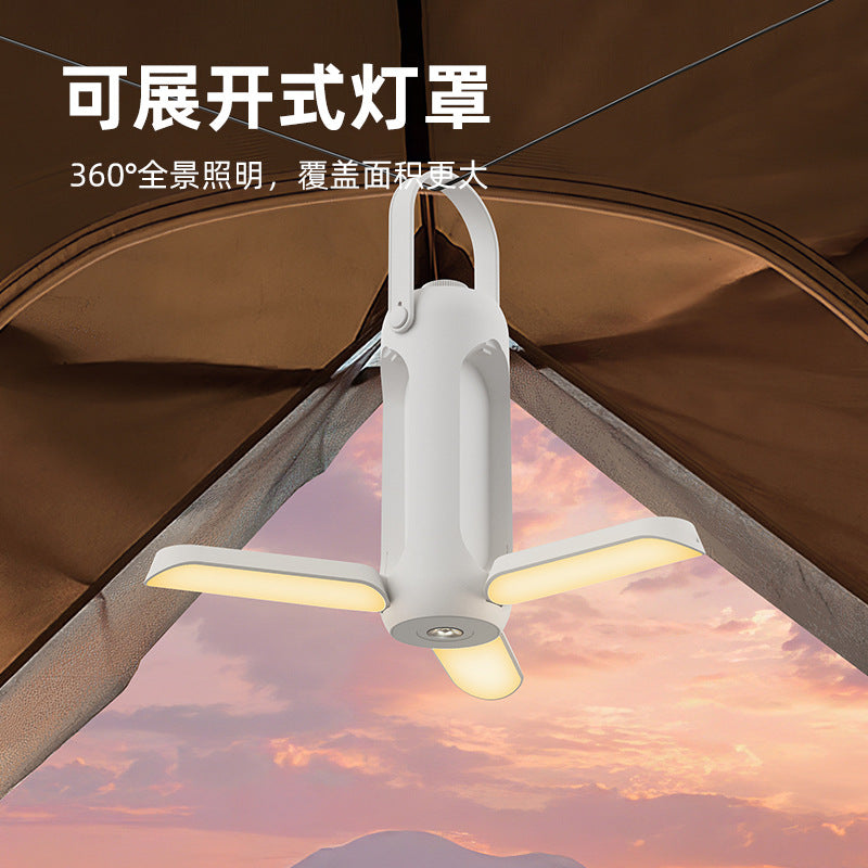 New product folding outdoor camping light USB charging camping light tent hanging lighting ambient light portable easy storage