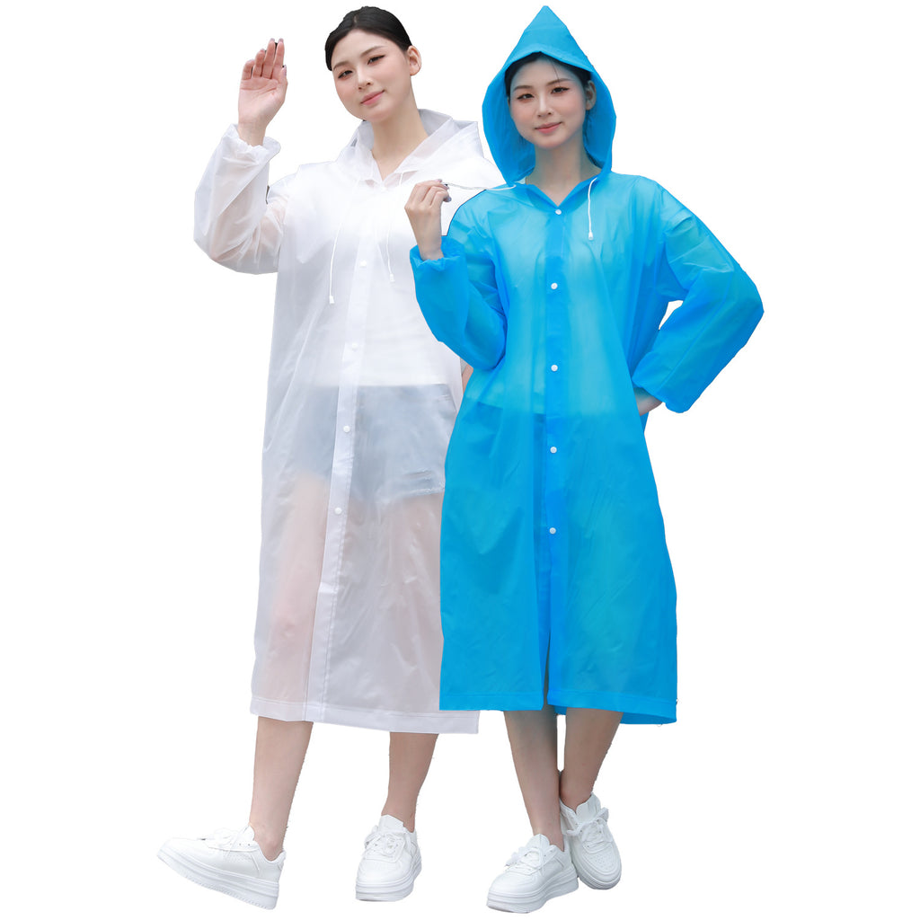Raincoat long integrated full body protection rainstorm transparent adult children travel outdoor thickened EVA poncho