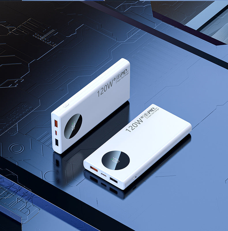 Factory wholesale cross-border 120W two-way flash charging power bank 50000 large capacity 20000mAh mobile phone universal power