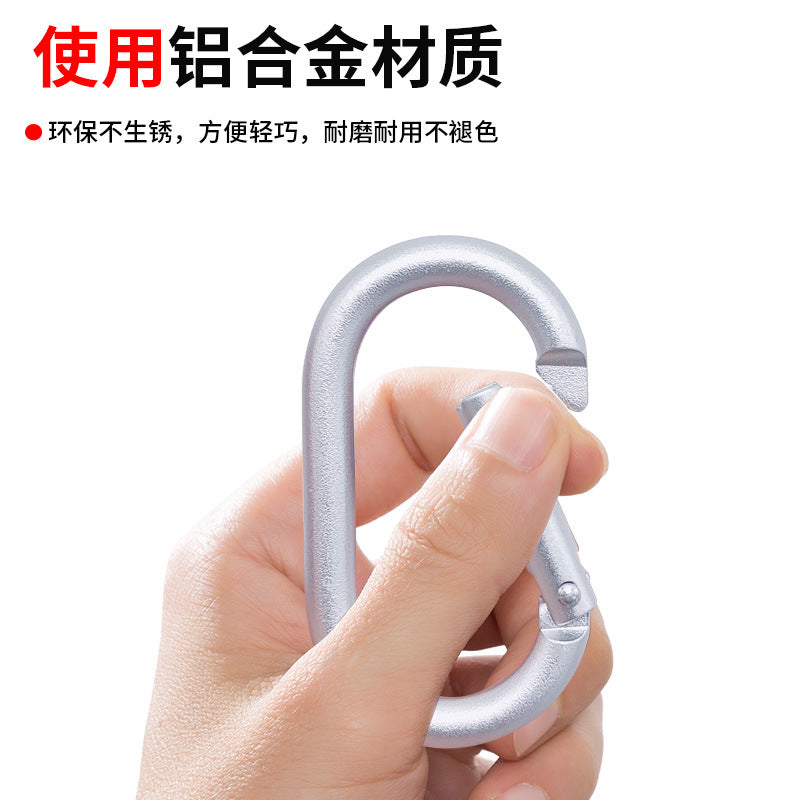 Aluminum alloy runway climbing buckle, oval climbing hook, special-shaped safety buckle rectangular Bluetooth speaker accessories