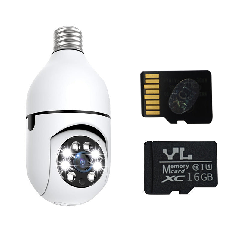 Indoor ultra-clear surveillance camera 360 night vision monitor monitoring home light bulb intelligent high definition camera