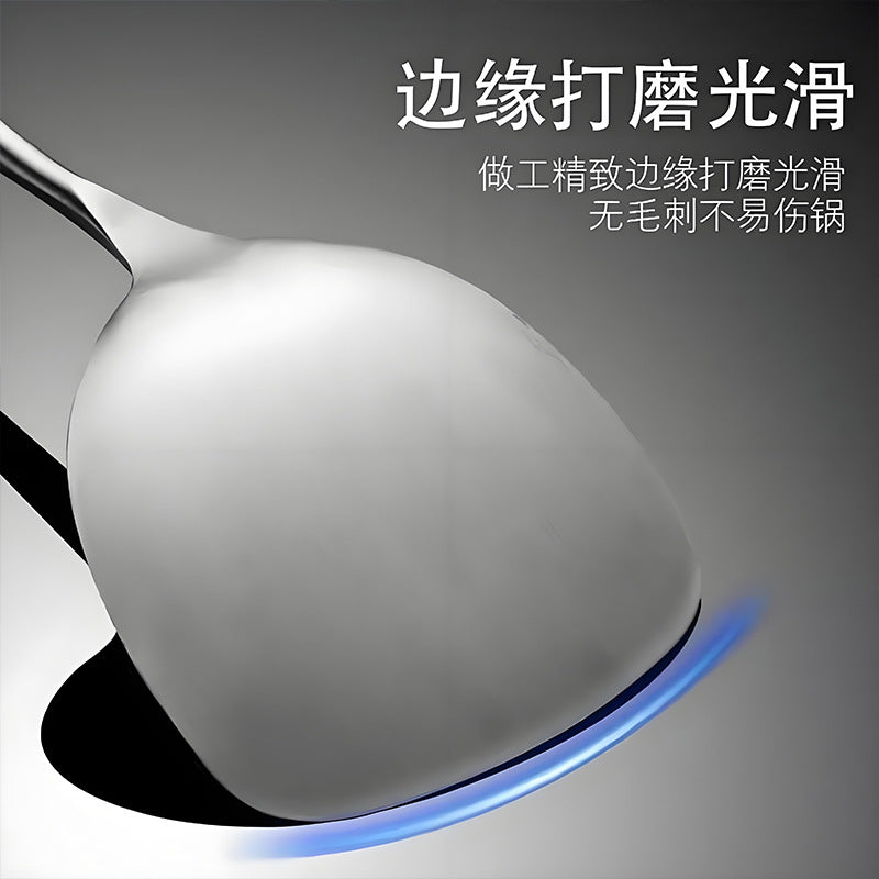 Stainless steel ancient wooden handle cooking spatula spatula spoon spoon household kitchen cooking spoon chef special kitchen utensils
