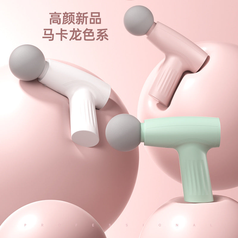 Factory direct sales MINI small fascia gun electric vibration massage relaxation muscle office home fitness, cross-border