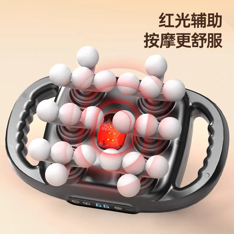 New six-head fascia gun professional grade waist back high-frequency vibration massager 6-head massage gun cross-border special supply