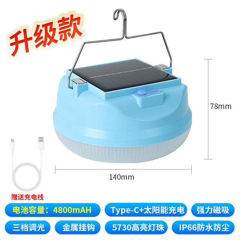 LED charging light stall night market light power failure emergency camping light long battery life solar light outdoor lighting