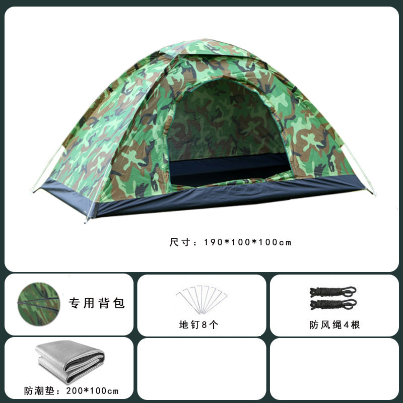Tent outdoor 2 people camping Thickened equipment Portable automatic pop-up 3-4 people camping Outdoor rain protection Beach sun protection