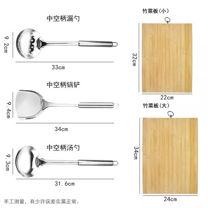 Kitchen knife cutting board two-in-one knife set household cutting board combination dormitory chopping board kitchen supplies full set of kitchen utensils