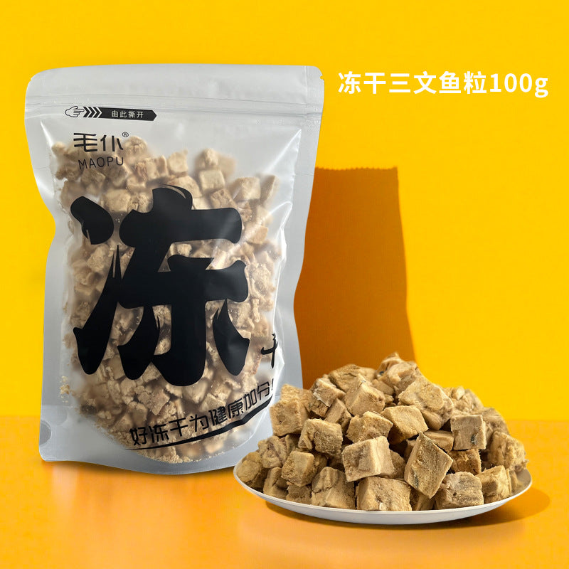 Freeze-dried chicken kernels pet snacks wholesale cat dog universal chicken breast cat grass multi-spring fish egg yolk duck kernels