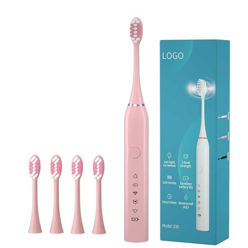 Source Factory Cross-border Electric Toothbrush Adult Rechargeable Fully Automatic Male and Female Student Couple Set Soft Hair
