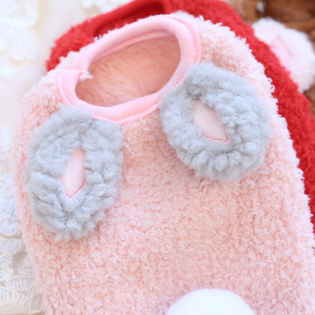 Autumn and winter kittens puppies milk dogs milk cats keep warm winter clothes small vest double-sided velvet small body than bear Yorkshire