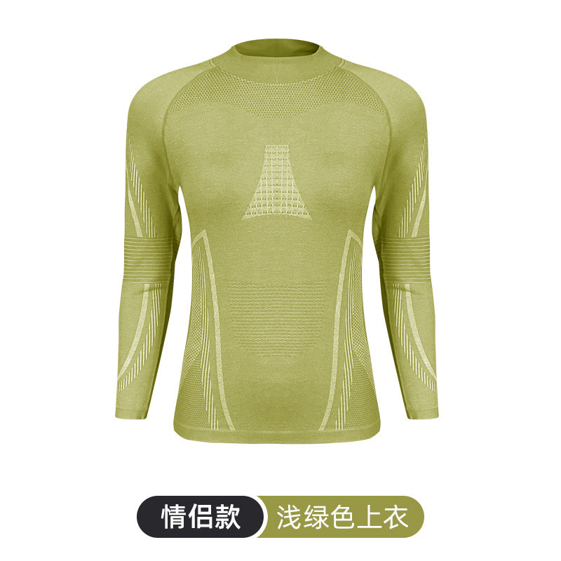 Outdoor mountaineering merino wool quick-drying underwear set men's and women's perspiration breathable sports function ski quick-drying clothes