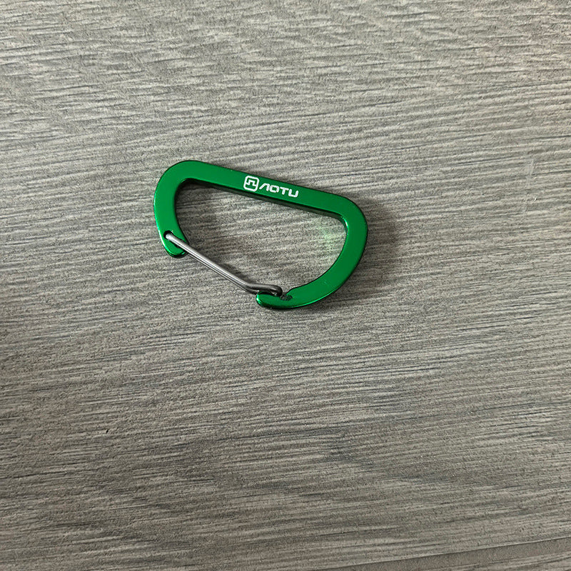 Large outdoor mountaineering buckle D-hook hiking keychain, camping backpack fast external water bottle, safety lock