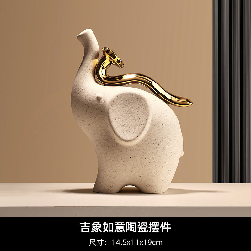 Bei Hanmei's new Chinese-style creative ornaments will be rich soon. Soft decoration, home furnishing entrance, living room desktop TV cabinet decoration