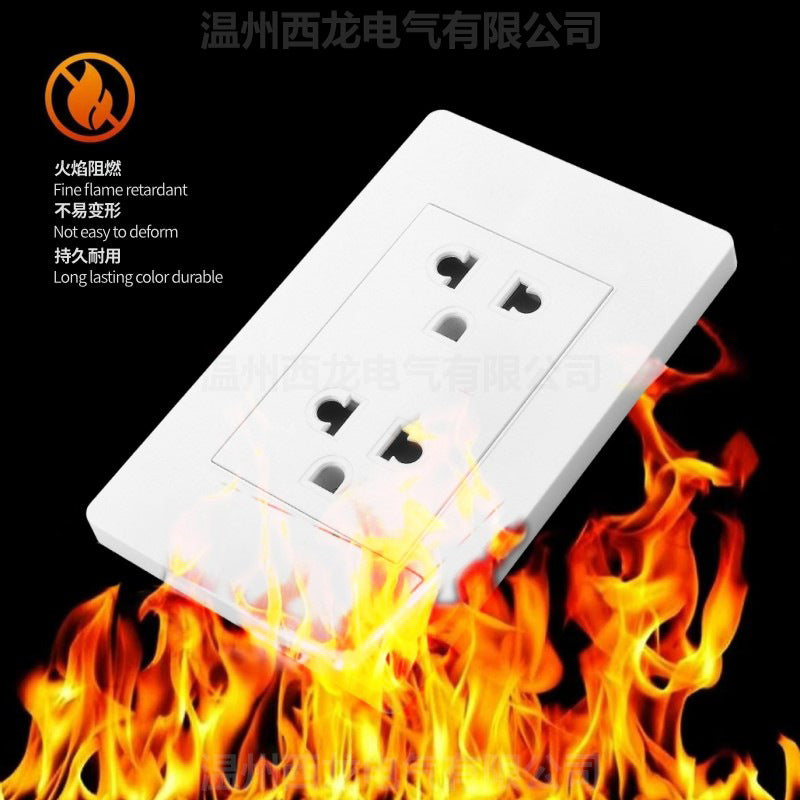 Thai American standard socket panel 118 type switch Italian American standard six-hole USB wall international multi-function three-hole Europe