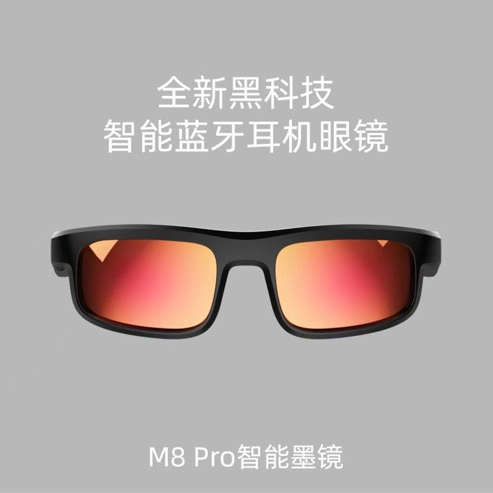 Smart Bluetooth glasses M8Pro bone conduction sunglasses driving cycling music calls wearable