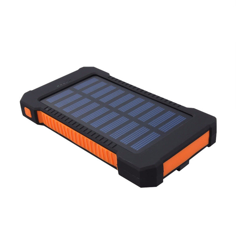 Cross-border portable solar power bank LED light 20000mAh ultra-thin outdoor mobile phone mobile power supply customization
