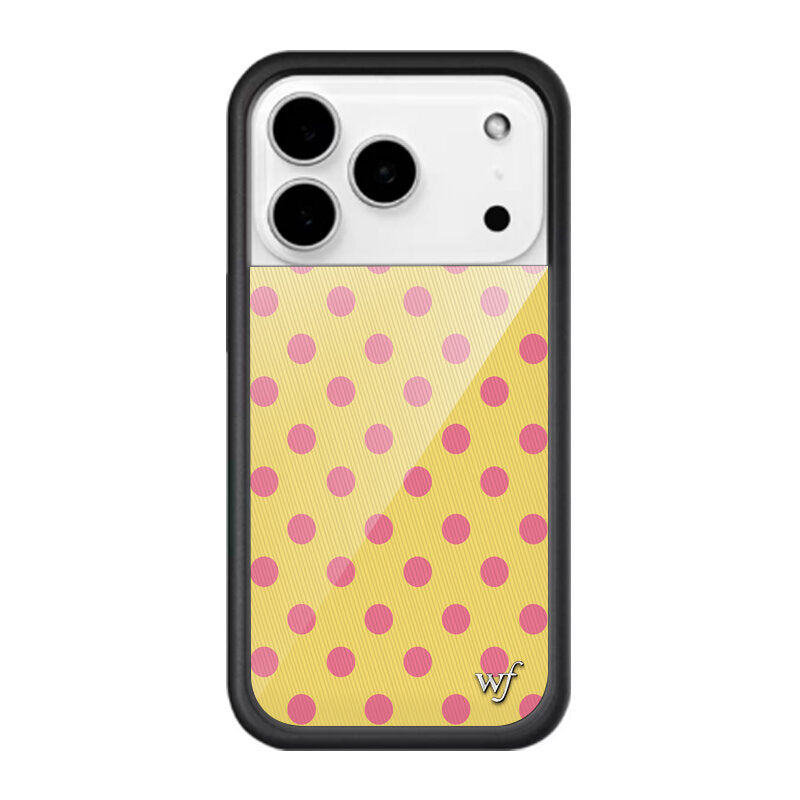 Wildflower polka dot mobile phone case is suitable for Apple 17 anti-drop iPhone17promax anti-drop high version case.