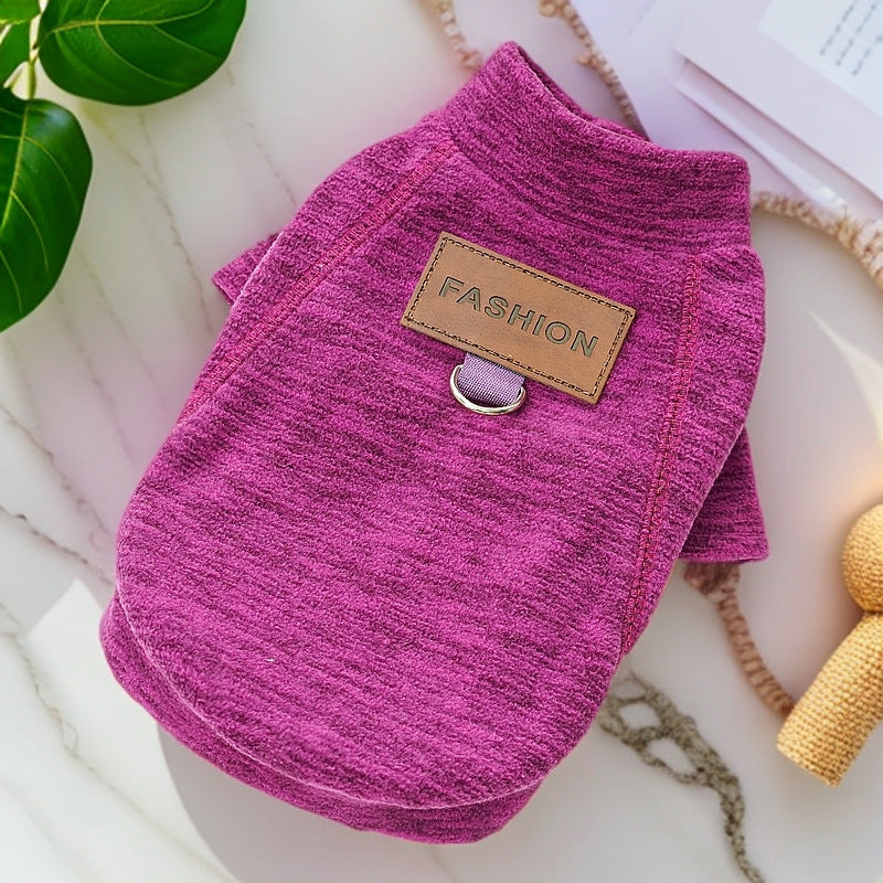 Cross-border new pet dog cat autumn and winter clothes velvet dog clothes cat clothing