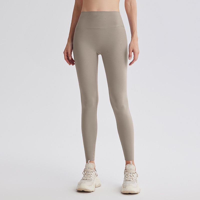 Upgrade the sixth generation of double-sided abraded shark pants, high-waisted nude yoga clothes, running sports fitness pants, hip-lifting yoga pants.