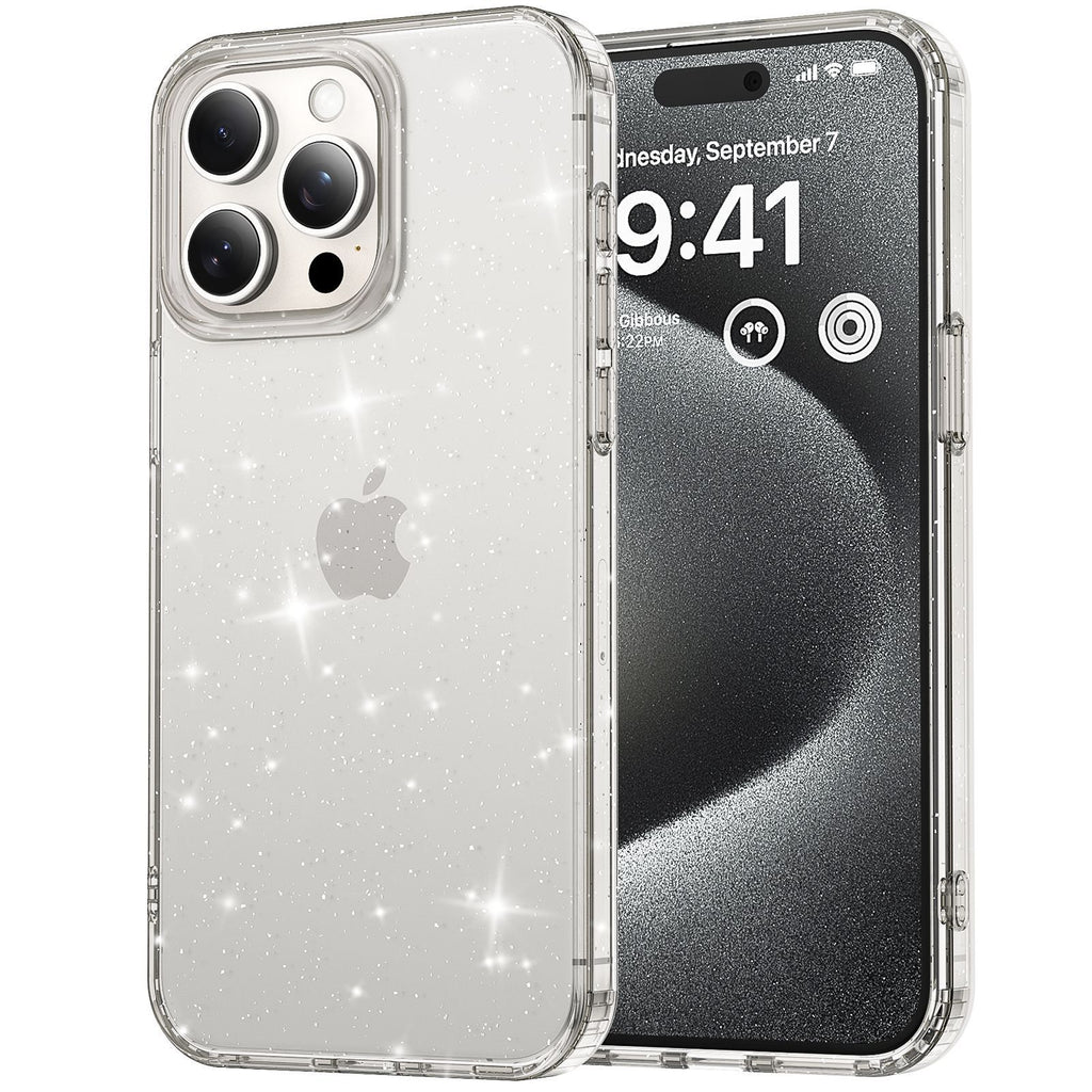 Apple17Phone case iPhone15Pro Magnetic case compatible with starry sky glitter16Protective Case Anti-Scratch Self-Repairing