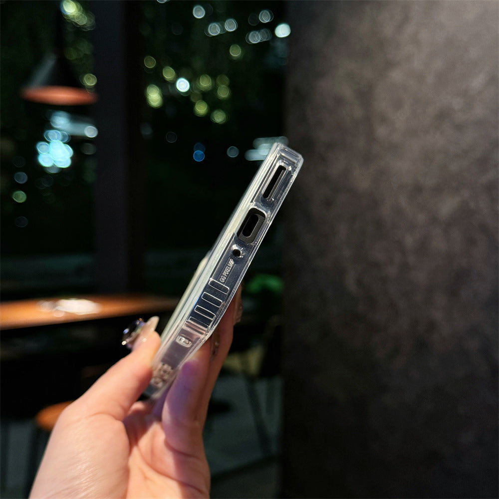 Applicable Google10Phone Case Google9pro Terminator9roXL Glitter Magnetic Transparent Case Cross-Border Protection