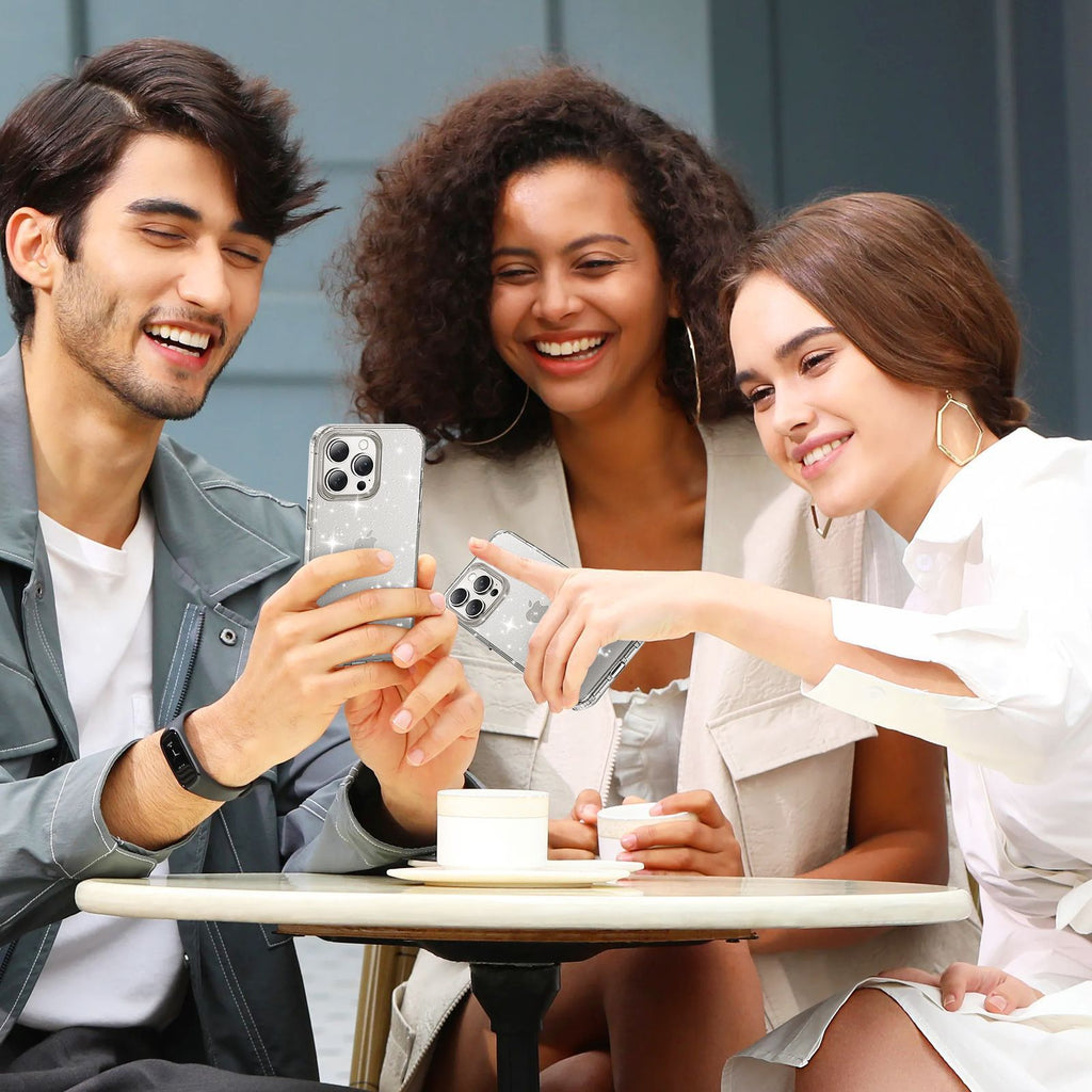 Apple17Phone case iPhone15Pro Magnetic case compatible with starry sky glitter16Protective Case Anti-Scratch Self-Repairing